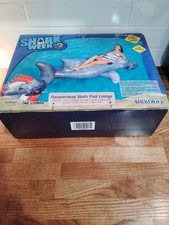 Bestway Discovery Shark Week 30th HammerHead Shark Pool Lounge lunghezza oltre 7’