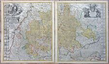 stampa antica mappa 1710