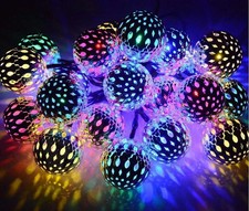 Moroccan Solar Ball Light