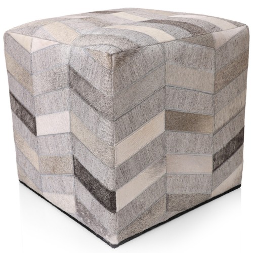 Pouf ottomano cubo pelle - pouf,