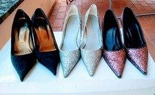 3 paia di Scarpe décolleté donna tacco n.38 OTTIME CONDIZIONI