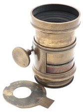 Petzval brass lens portrait soft focus boken wet plate portrait 190mm approxim.