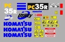 Komatsu pc 35 r decalcomanie