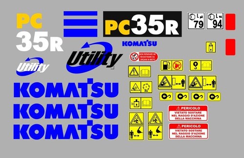 Komatsu r decalcomanie - pc, 35