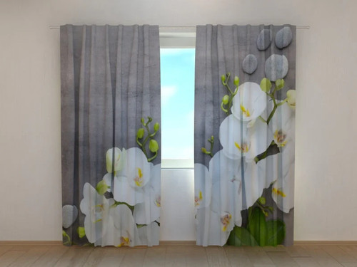 Tende orchidee bianche - tende, su