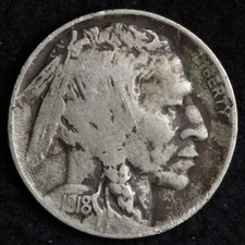 1918-D Buffalo Nickel CHOICE