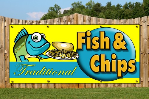 Fish and chips shop - shop, banner
