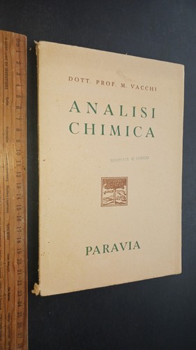 Vacchi analisi chimica 1951 - analisi,