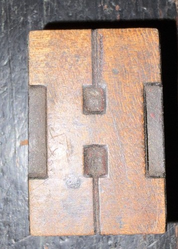 Blocco stampa tipo legno - blocco,