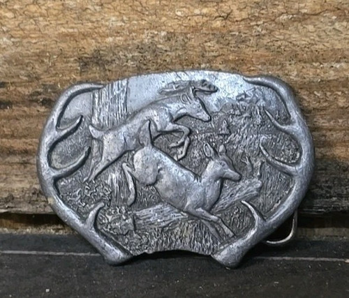 Fibbia cervo peltro bergamont - fibbia,