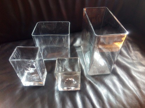 Set vasi vetro - 4, vintage