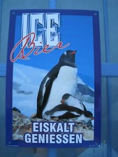 Insegna Targa Metallica Birra Bier Ice circa 20x30 cm