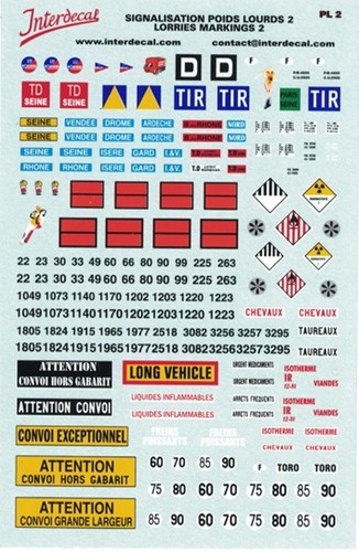 Decal placche - decal, 1/43