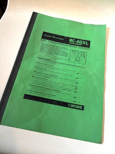 Boss 20xl manuale - rc-20xl,