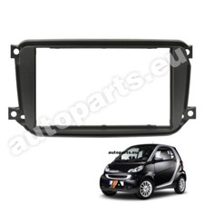 Mascherina Adattatore Autoradio 2DIN per Smart ForTwo (C451 /A451) dal 2010 Nero