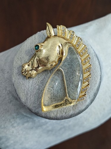 Spilla vintage cavallo trifari - spilla,