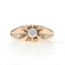 Anello Vintage Da Uomo In Oro