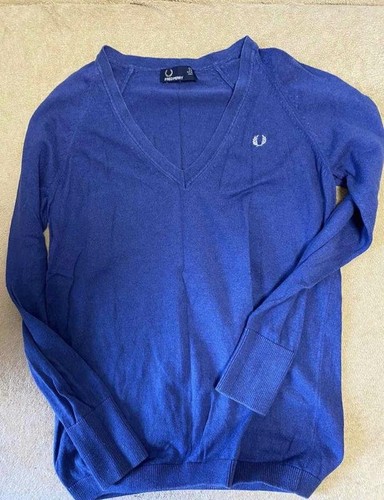 Maglione donna fred perry blu - maglione,