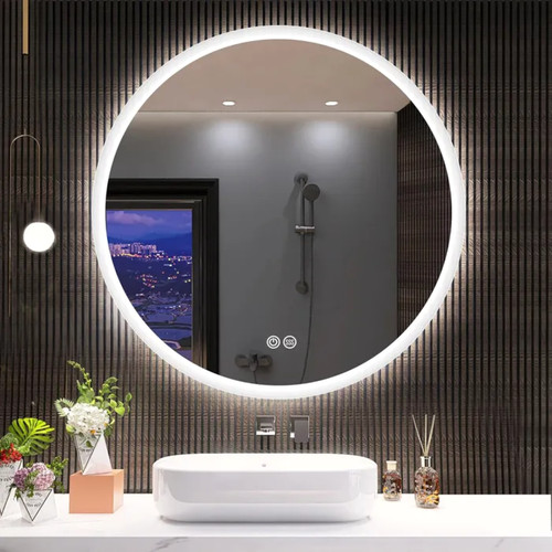 Specchio rotondo led - rotondo,