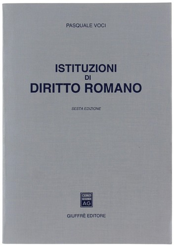 Istituzioni diritto romano - di,