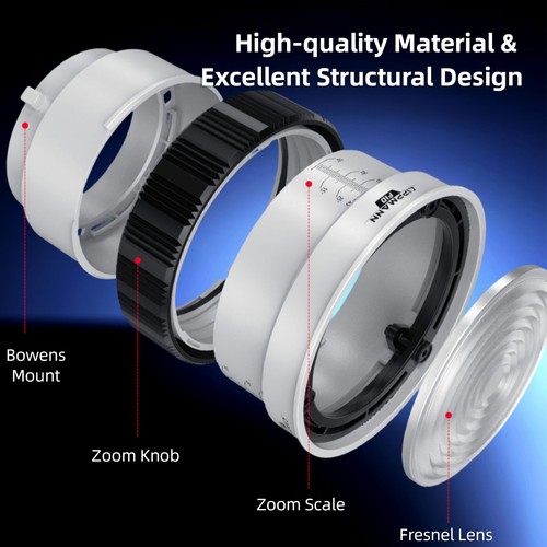 Obiettivo fresnel per luce - fresnel,