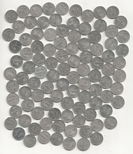 LOTTO DI 100 MONETE DELLA REPUBBLICA DA 1 LIRA CORNUCOPIA VARIE DATE