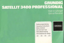 Grundig Satellit 3400 Professional Benutzerhandbuch Anweisungen