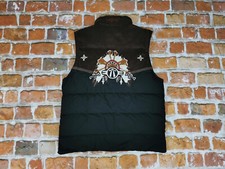 Willy Bogner Sci Vintage Scamosciato Inverno Gilet Indiano Cappuccio Tg. M - L