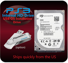 Disco rigido interno PS3 500 GB con opzione firmware USB FAI DA TE per tutti i modelli