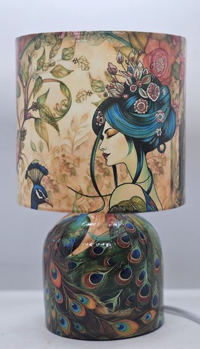 Lampada tavolo decoupage - lampada,