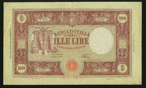 Italy banca italia 1947 - banca,