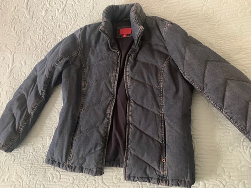 Denim esprit puffer jacket - esprit,