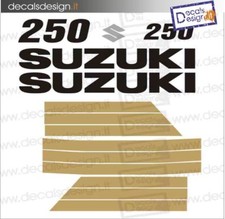 Adesivi motore marino fuoribordo Suzuki 250  four stroke gommone barca stickers
