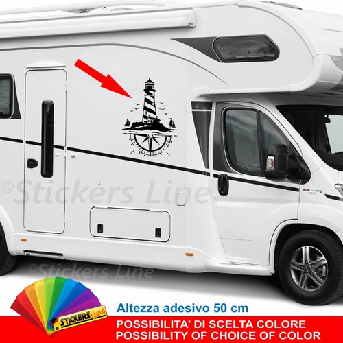 Adesivo per camper faro - per, rosa