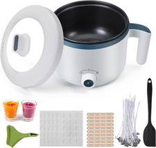 Sciogli Cera per Candele,1,7 L Pentola Elettrica per Fondere La Cera Kit per Fab