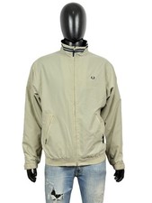 Fred Perry Giacca Invernale Beige Giubbotto Imbottito Uomo Taglia XL Oversize