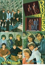CARTOLINE CANTANTI COMPLESSI -THE ROKES - BEATLES - ROLLING STONES -THE MONKEES