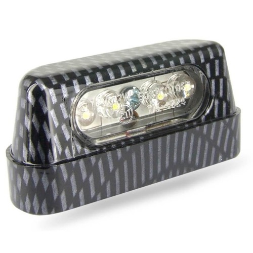 Luce targa led bianco - luce, carbon