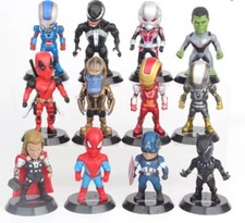 Marvel Action Figure Giocattolo 12 Pezzi Avengers Super Eroi 10cm Set Personaggi