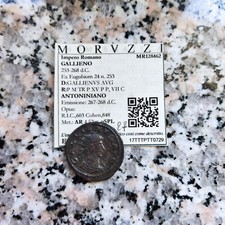 Brumus: GALLIENO (253-268). AR antoninian (4,52gr). R Nettuno con tridente qSPL