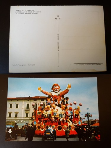 Cartolina carnevale viareggio - carnevale,