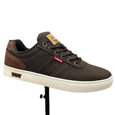 Sneakers Levi's uomo Jaxon casual moda taglia 9,5 marrone stringate ammortizzate
