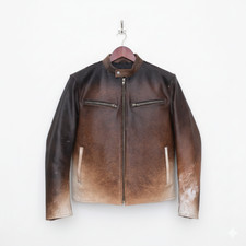 Giacca uomo western in pelle