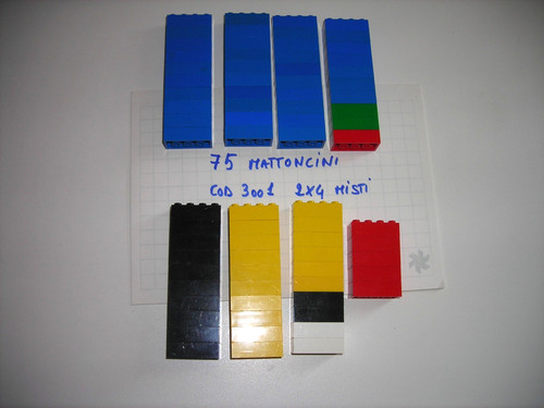Lotto mattoncini lego - 75,