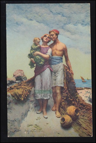 Cartolina artistica domenico - cartolina,