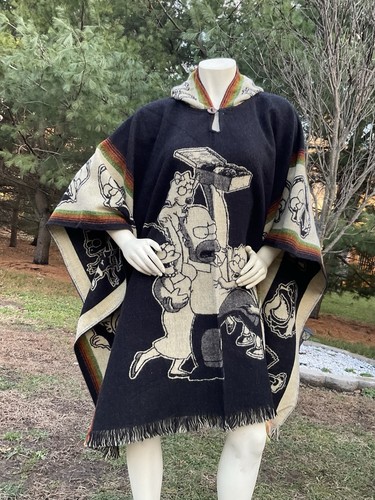 Poncho lana alpaca - lana, di