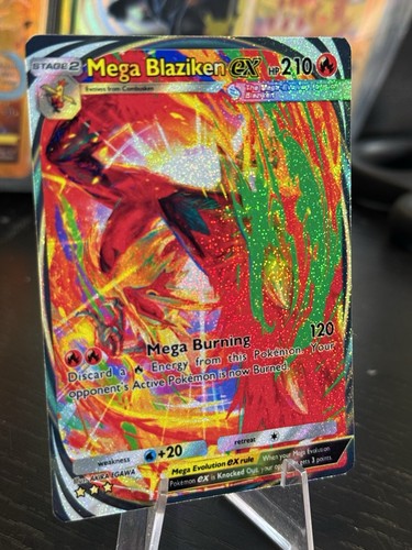 Mega blaziken holo fan card - blaziken,