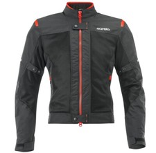GIACCA MOTO OMOLOGATA ACERBIS ESTIVA RAMSEY CE VENTED 2.0 NERO ROSSO TG S