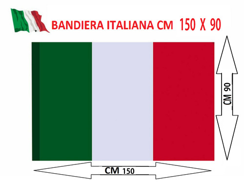 Bandiera italia misure - bandiera,