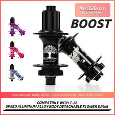 Mozzo Bicicletta Alluminio,32 Fori 120 Clic 4Cuscinetti MTB Mountain Bike Freno a Disco